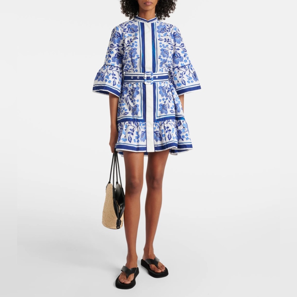 Farm Rio Azul Mini Dress